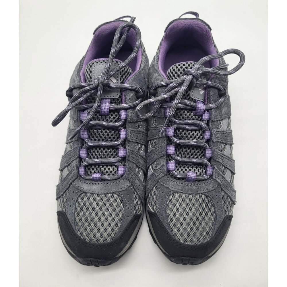 Columbia Womens SZ 9 Redmond Sneakers Graphite/Dusty Iris Purple BL3948-053 Hike - Picture 2 of 8